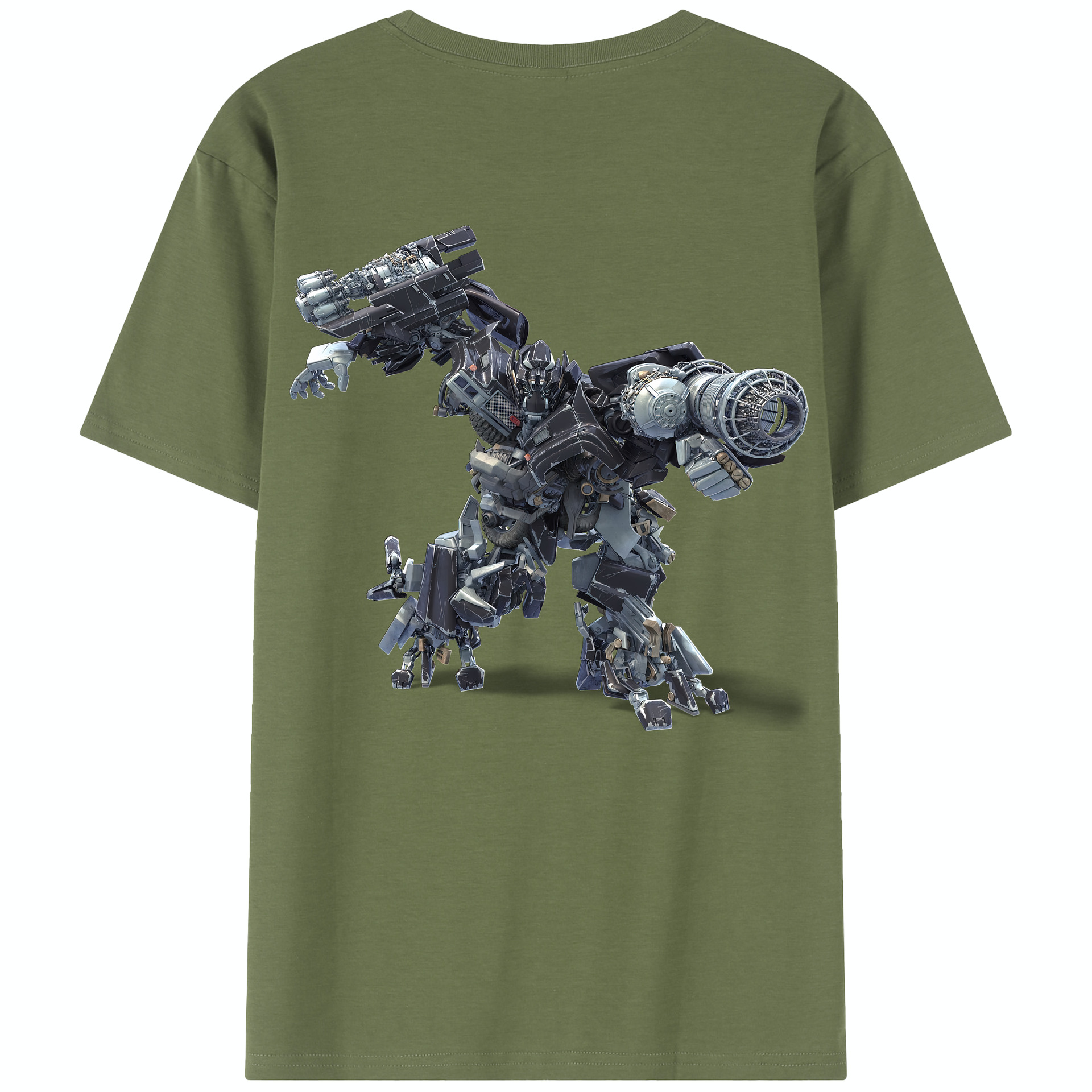 （画像用） Transformers トランスフォーマー 綿100％半袖Tシャツ（背面プリント）
